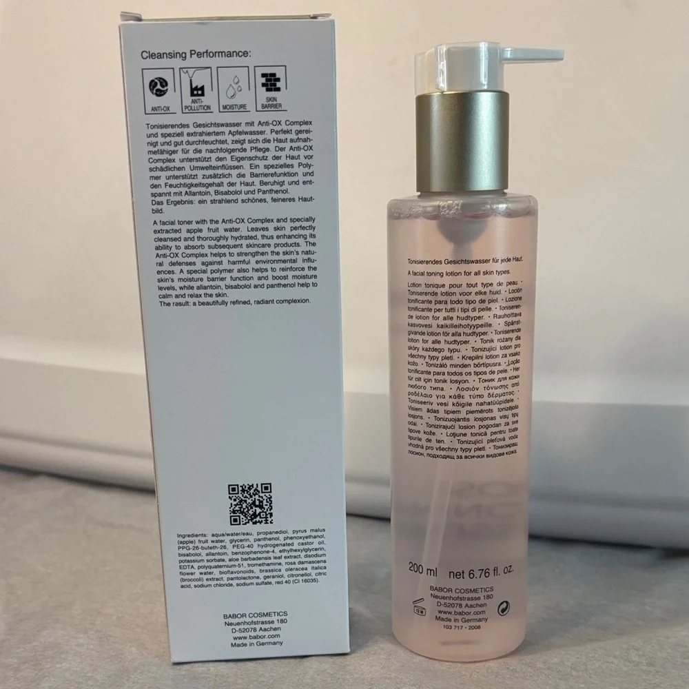 BABOR Rose Toning Essence Toner — Soft Pink Hydrating Skin Toner